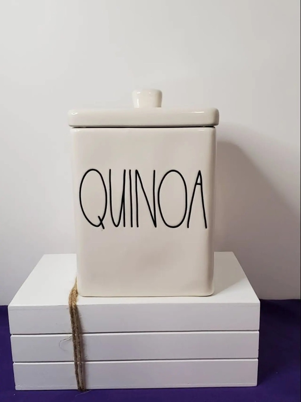 Rae Dunn quinoa canister